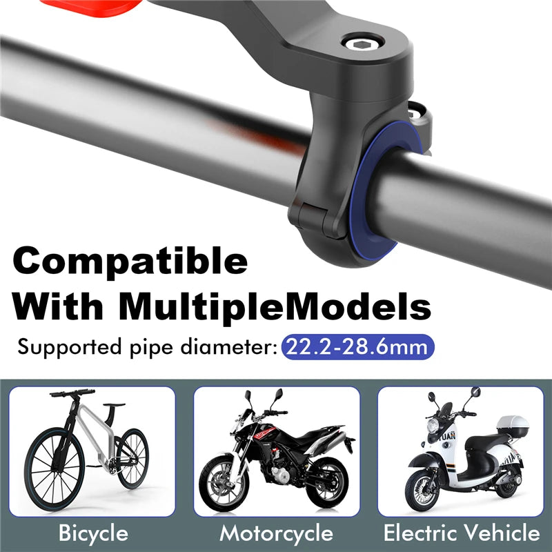 Bike Motorcycle Phone Holder Shock Absorber Vibration Damper Handlebar Mount