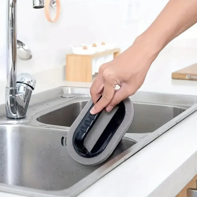 Magic Emery Sponge Brush for Kitchen Cleaning and Rust Removal - Diamond Eraser Tool
