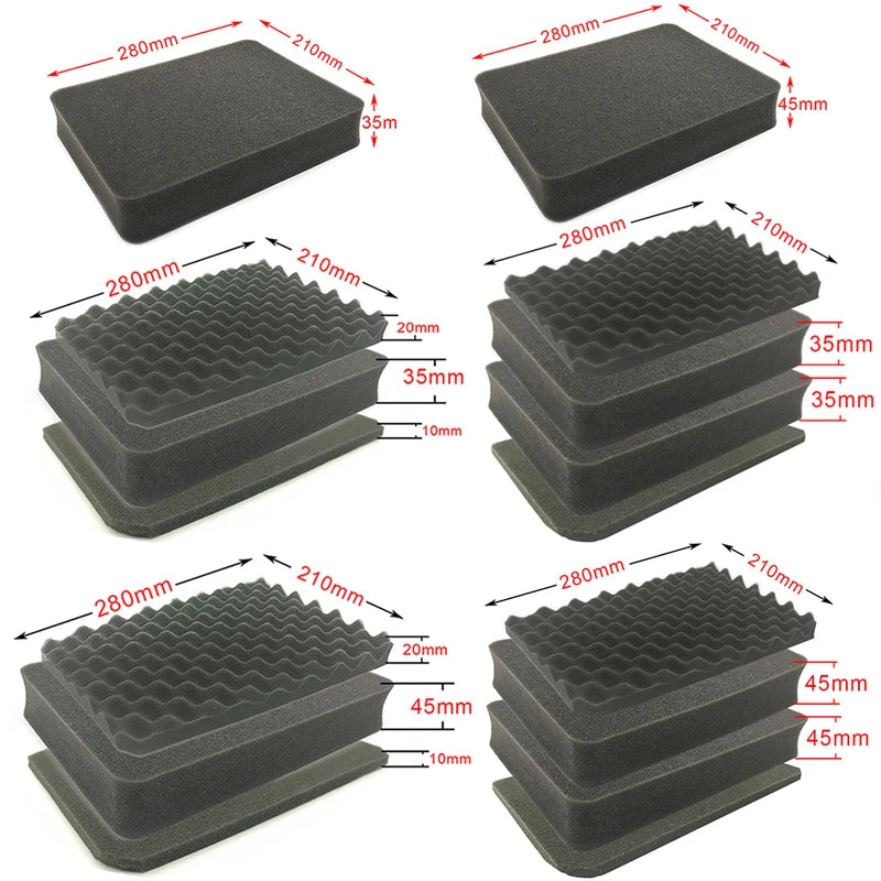 Tool Box Foam Divider Kit for Electronic Packaging Shockproof Removable Insert
