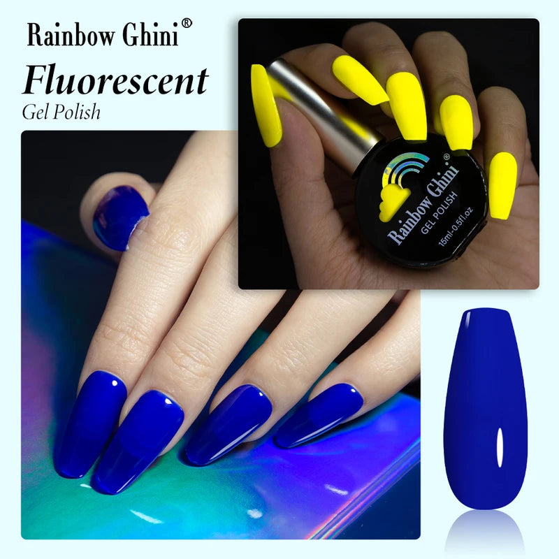 Neon Gel Nail Polish Set 15ml Semi-Permanent UV Varnish for Nail Art