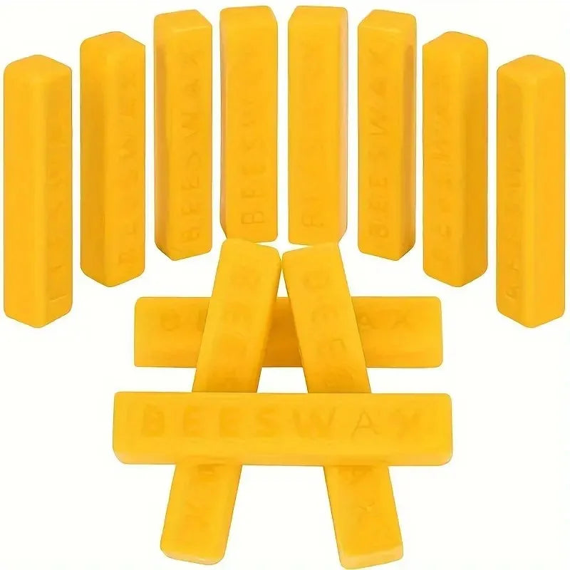 Natural Beeswax Candle Making Stick Set - Pure Wax for Crafts & Furniture Polishing