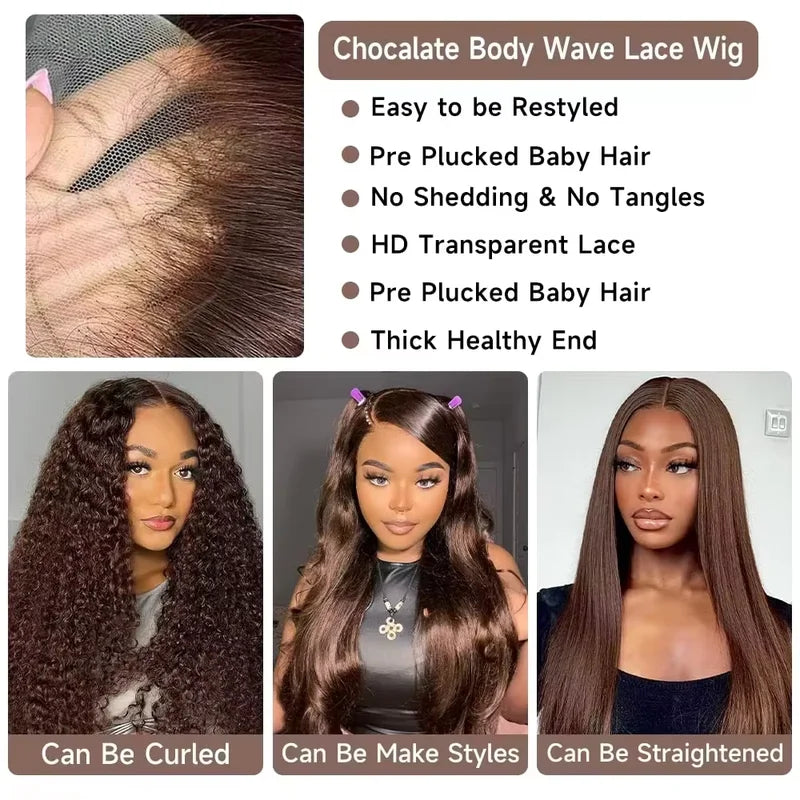 HD Lace Front Human Hair Wigs 46 Inch Body Wave Human Hair Wig for Women