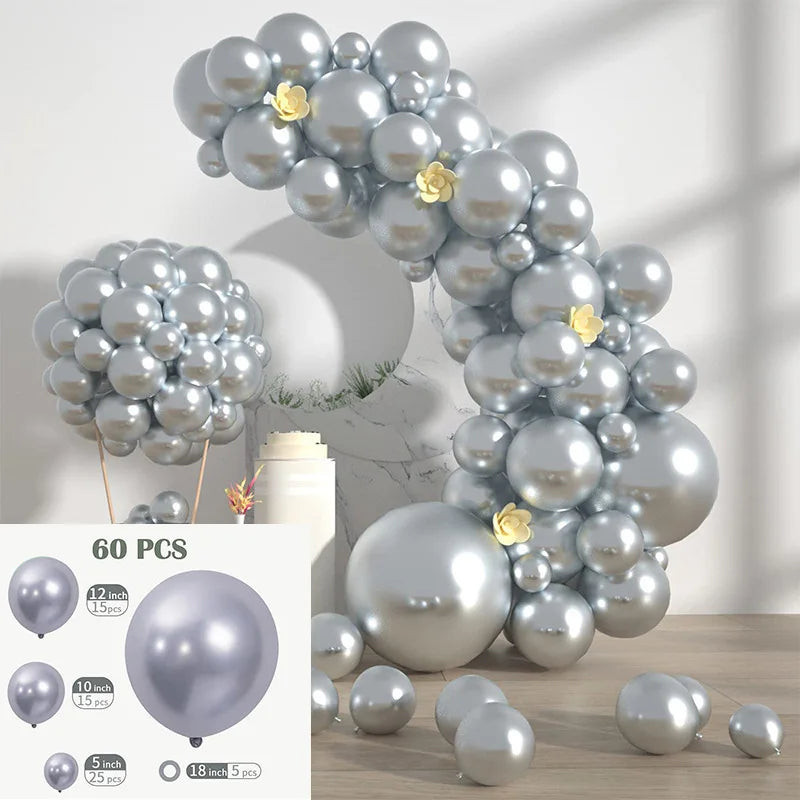 Solid Color Metal Balloon Wreath Arch Set for Wedding Birthday Party Christmas Halloween