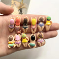 Magnetic Refrigerator Magnets 6-11pcs Little People Resin Home Decor & Gift Set