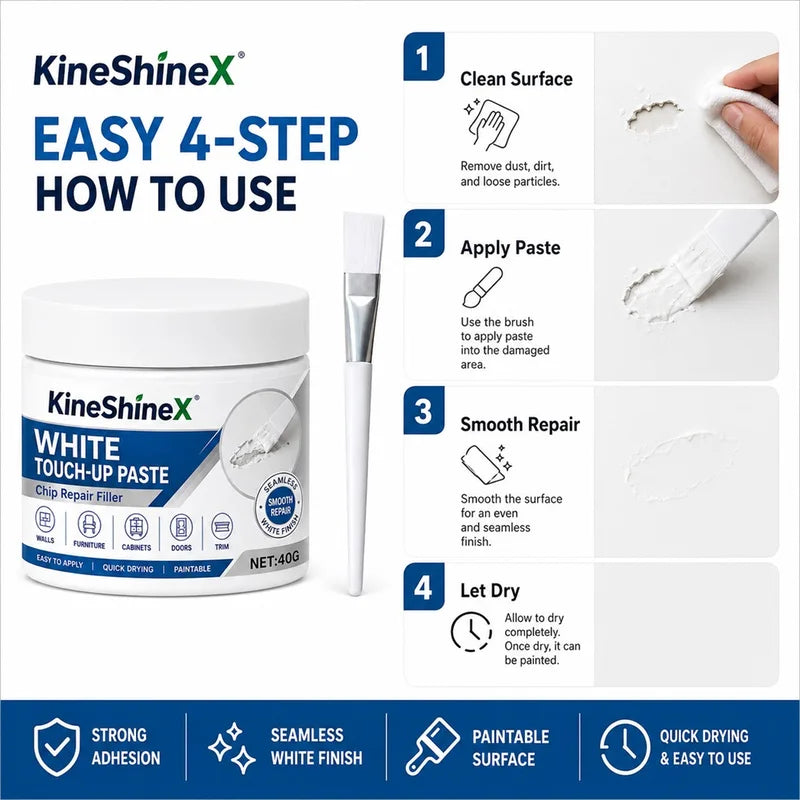 Furniture Touch-Up Paste Kit with Brush for Scratch and Dent Repair - Multiple Colors