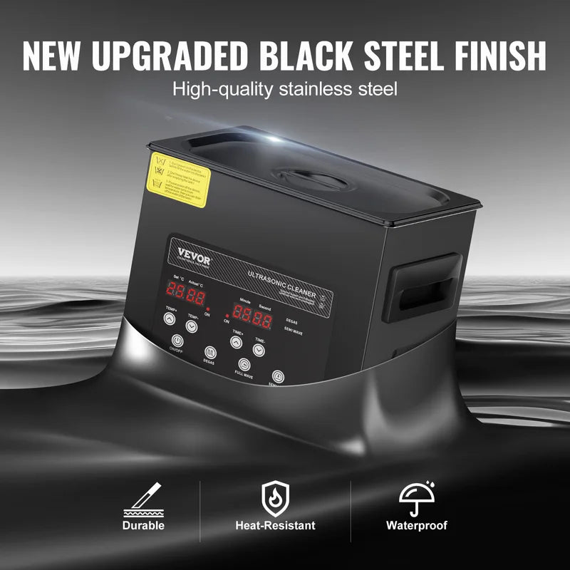 Ultrasonic Cleaner 2L-15L Portable Dishwasher for Home & Jewelry Cleaning
