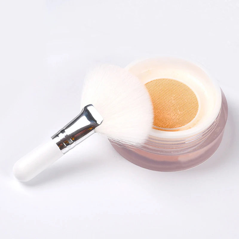 Mini Fan Makeup Brush Set - Face Powder Blush Concealer Fan Brushes for Professional & Beginner Use