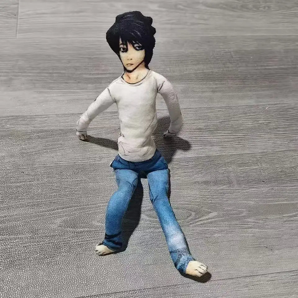 Anime Death Note L L Lawliet Plush Doll - Cosplay Soft Toy for Room Decor