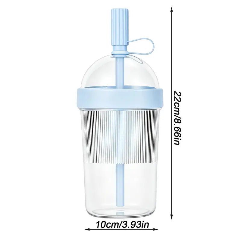 Reusable 17oz Coffee Mug with Lids for Travel and Home - Bubble Tea Style