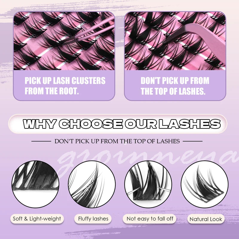 DIY Lash Clusters Mixed Tray for Natural & Dramatic Eye Looks