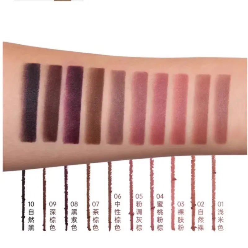 Vegan Lip Liner Pencil - High Pigment Velvet Matte Lipstick for Shaping & Sculpting Lips