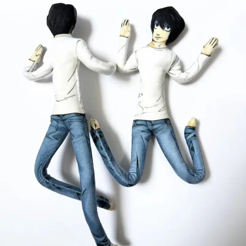 Anime Death Note L.Lawliet Cosplay Plush Doll Soft Room Decoration Halloween Mascot