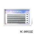 Voluminous False Eyelash Extensions 30D-150D Mixed Length Natural Look, Reusable DIY