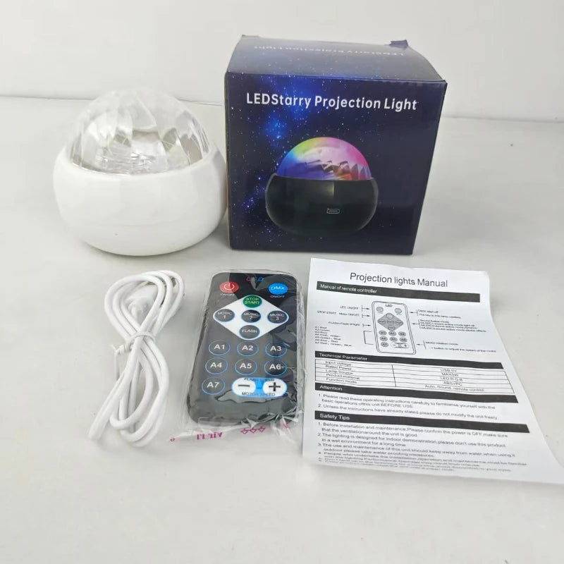 LED Night Light Northern Lights Projector Lamp for Living Room & Party Decor