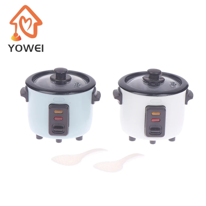 Mini Dollhouse Rice Cooker Kitchen Decor Accessory 1:12 Scale