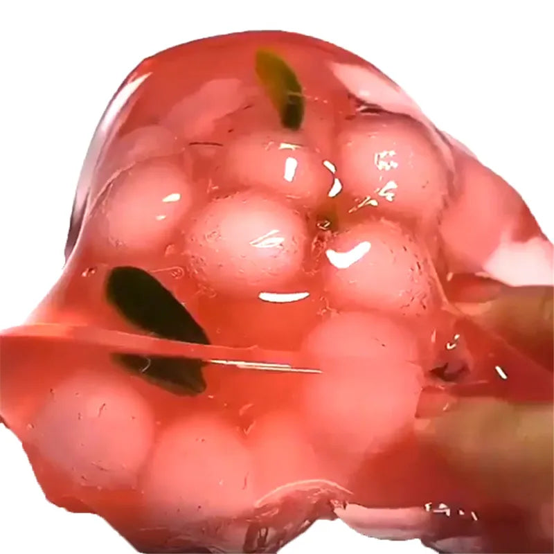 Large Capacity Crunchy Slime Kit with Crystal Jelly Cube Slime Set - Non-Sticky, Super Soft, 70ml