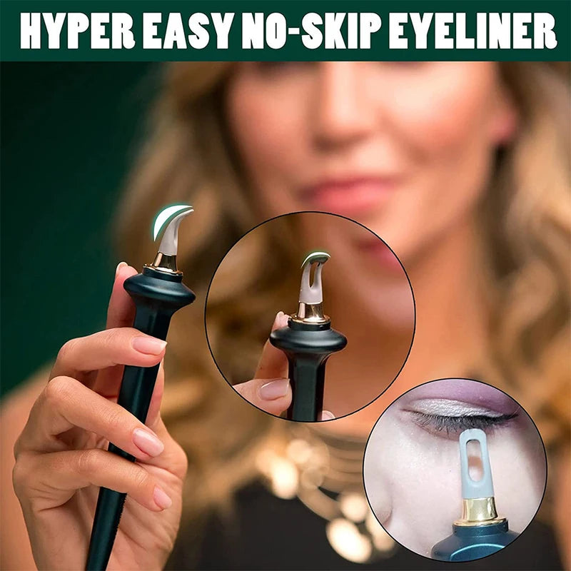 Waterproof Non-Smudge Silicone Eyeliner Brush Makeup Tool with Handle Color Variations