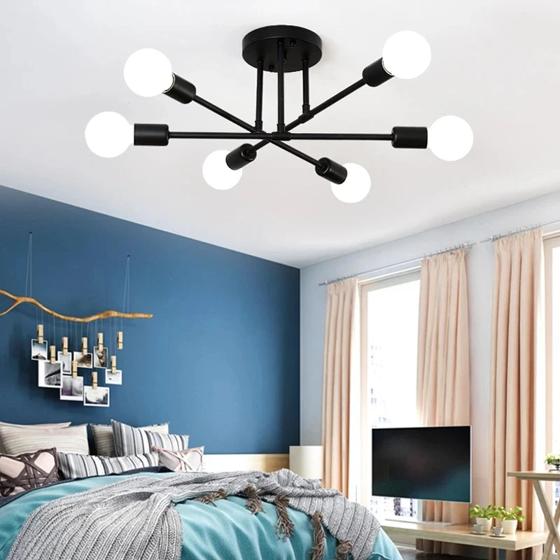 Nordic Minimalist Pendant Light Ceiling Lamp LED Chandelier for Bedrooms Living Rooms