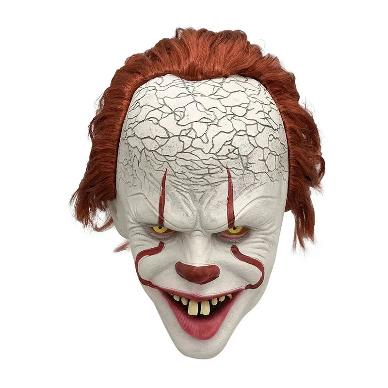 Horror Pennywise Joker Clown Latex Mask for Cosplay Halloween Party Props