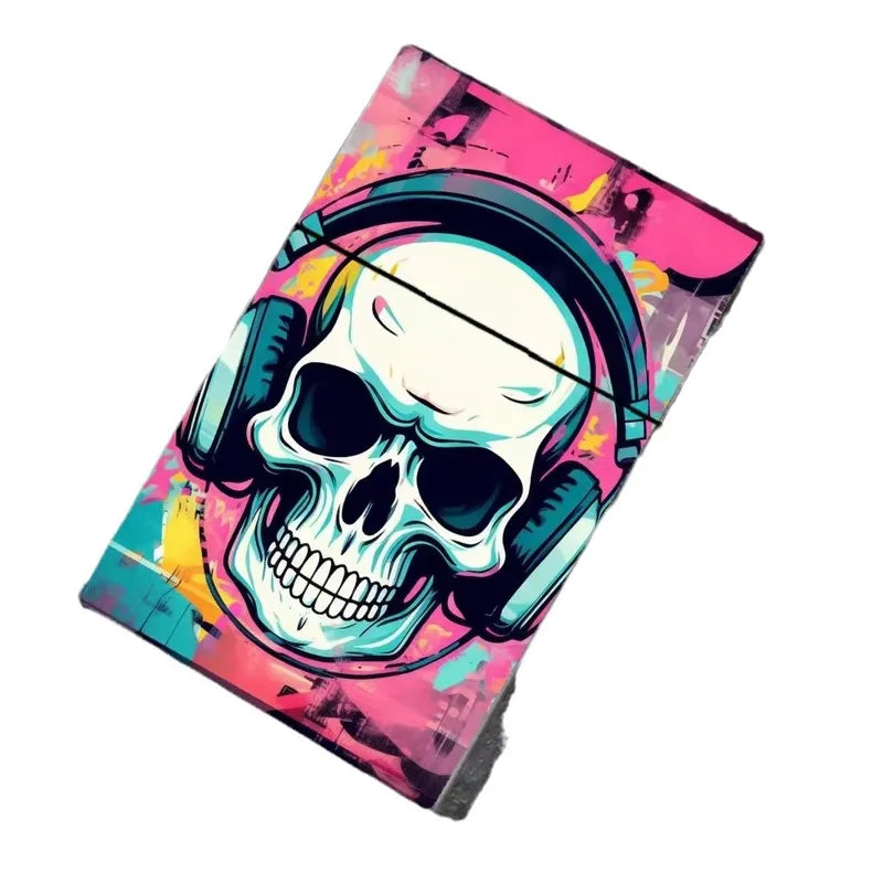 Skull Cigarette Case Organizer for 8mm Cigarettes - Halloween Decor & Smoking Gadget