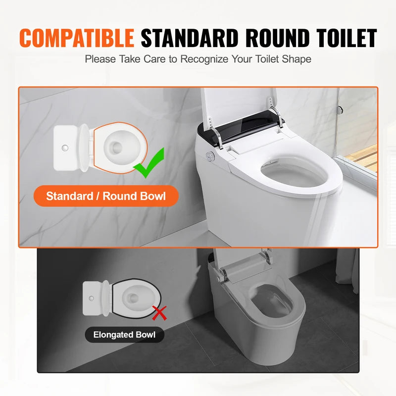 Raised Toilet Seat 3.5 Inch Height, Supports 300 lbs with Handrail