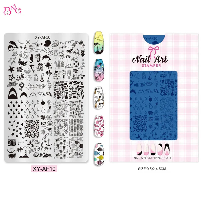 Nail Stamping Plate Love Animals Star for Nail Art & Manicure Designs