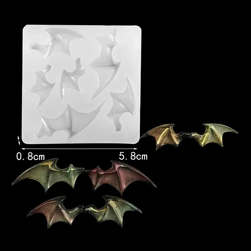 Silicone Mold for Cake, Chocolate, Clay & DIY Craft Decorations - Bat Wings Design