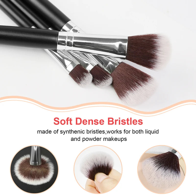 Makeup Brush and Sponge Set - Soft Fluffy Cosmetic Tools for Face & Eyes
