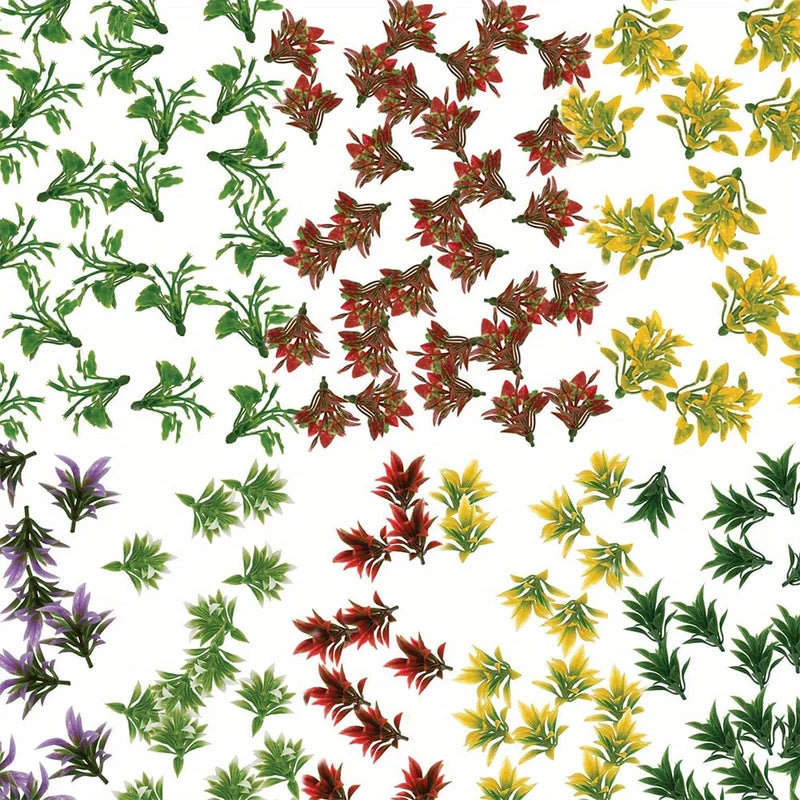 Mini Model Grass Scenery Kit - 80 or 120 Pieces for School Projects & Dioramas