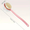 Exfoliating Bath Back Brush with Handle - Body Scrubber & Skin Massager