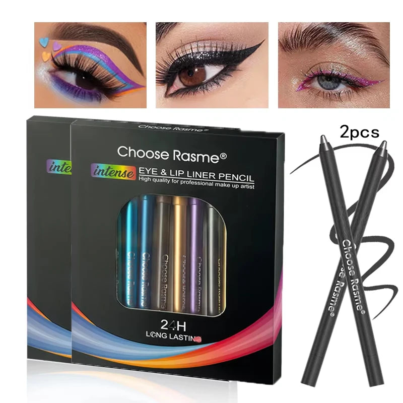 12 Colors Glitter & Shimmer Eyeliner Set - Long-Wearing, Smooth Application, Versatile for Eye Makeup
