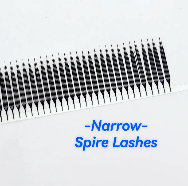 False Eyelashes with Technological Fibers and Spike Design - Narrow Spire Style