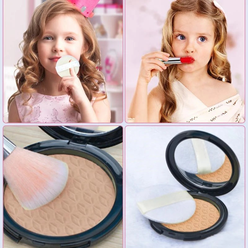 Kids Pretend Makeup Set with Lipstick Nail Paint Educational Toys Play House
