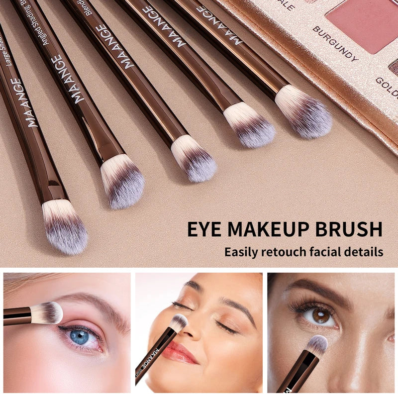 20-Piece Makeup Brush Set with Double-Ended Foundation Concealer Blush Eye Shadow Tools