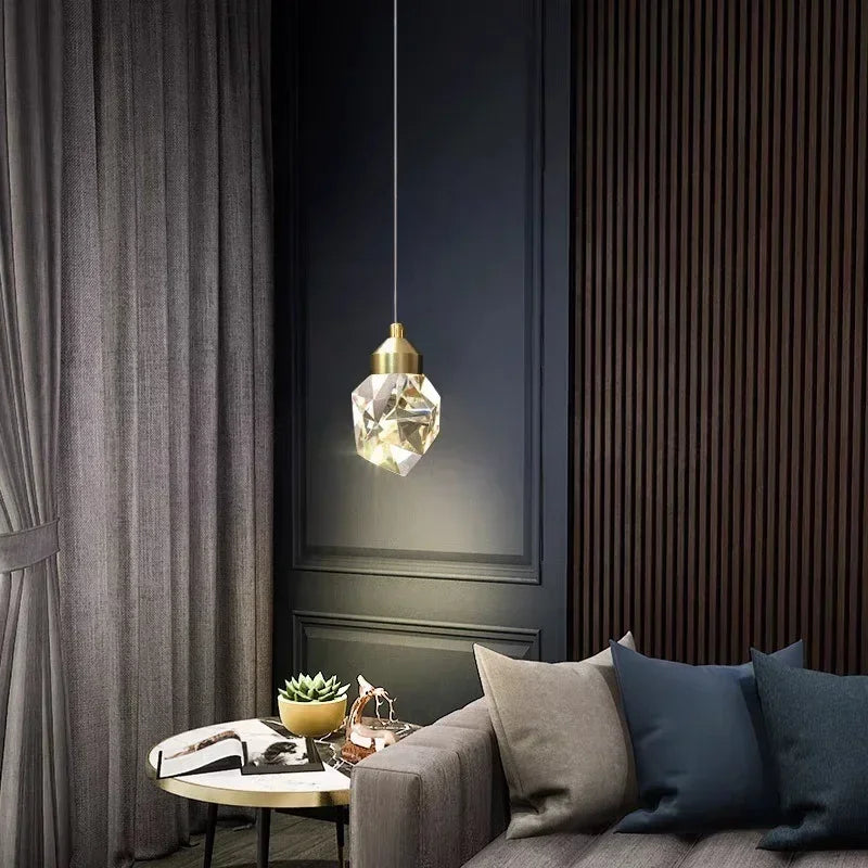 Luxury Crystal Bedside Table Lamp for Bedroom & Dining Room Decor
