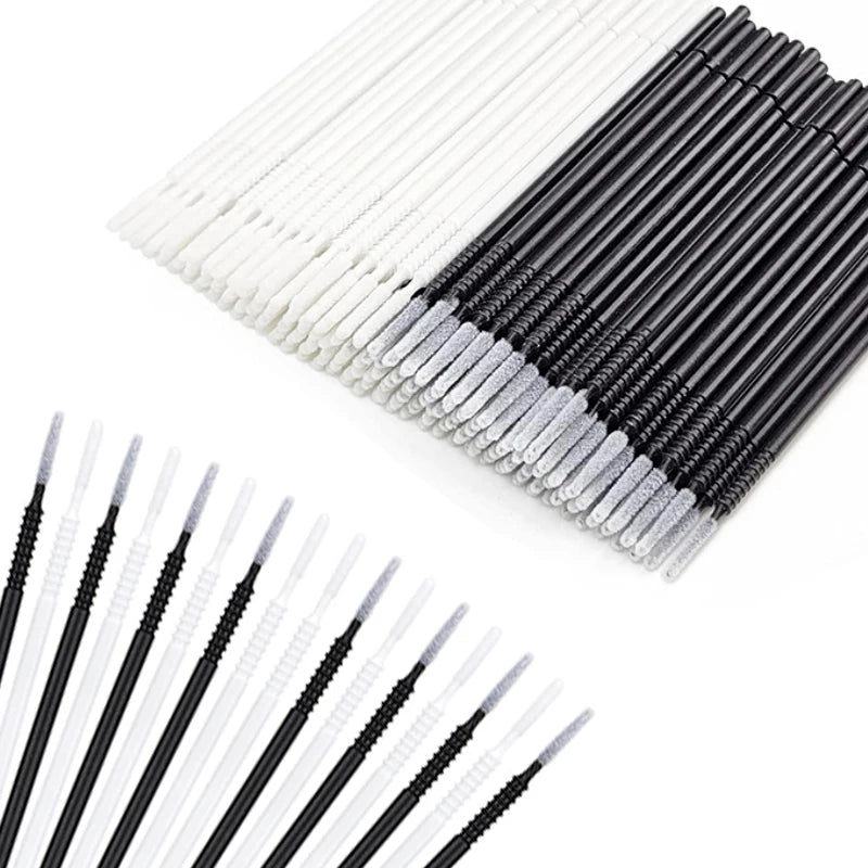 100pcs Micro Makeup Brush Set for Lash Extensions and Precision Application