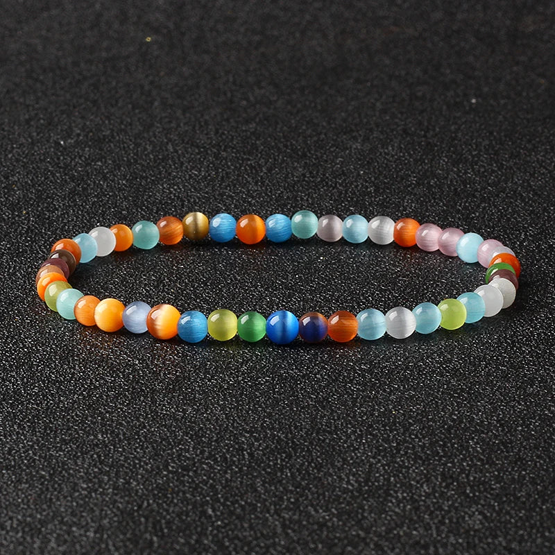 Mini Chakra Beads Bracelets for Women Men Natural Stone Reiki Energy Healing Jewelry