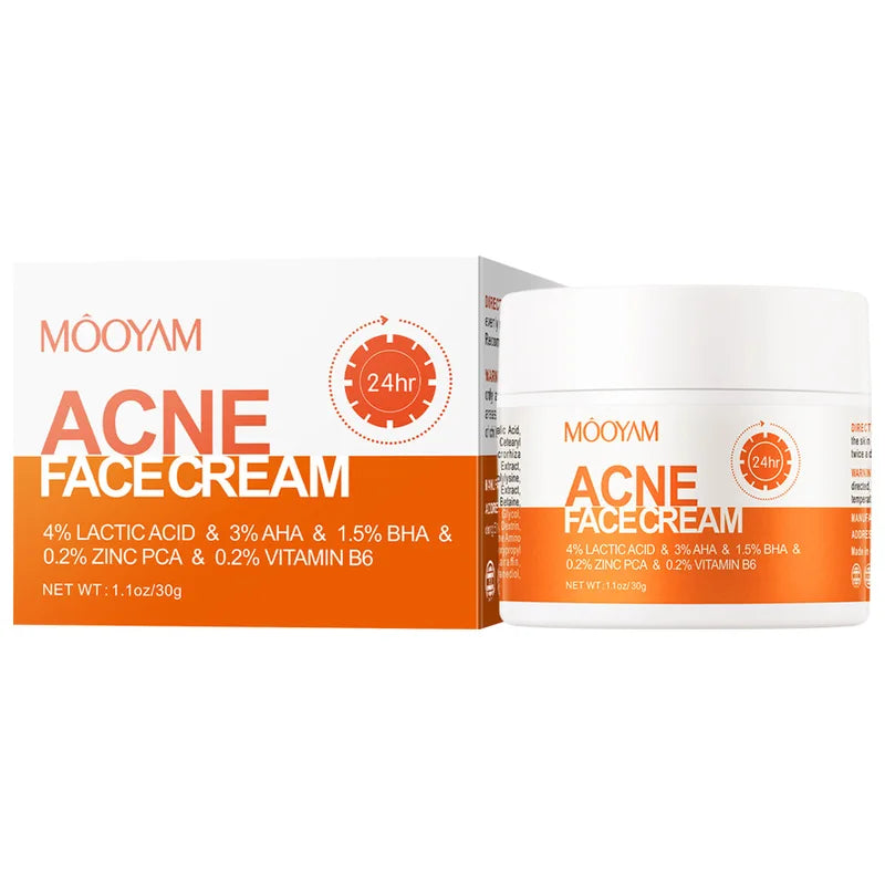 Herbal Acne Face Cream for Scar Lightening Pore Shrinking & Oil Control