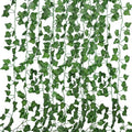 Artificial Green Leaf Vine with Lights - Outdoor Wall & Garden Decor, Fairy Vine for Weddings & Parties