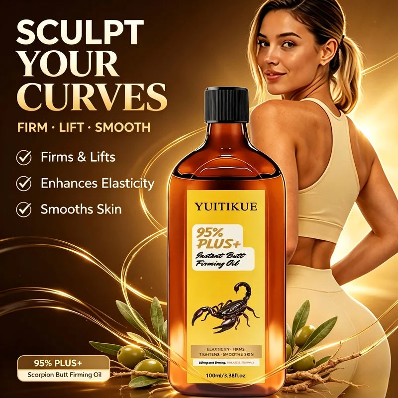 Scorpion Butt Firming Oil - Lifting & Tightening Body Oil for Hip and Glutes, 100ml
