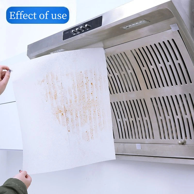 Heat-Resistant Range Hood Filter Paper Oil Absorbing Grease Sticker 60cm*5m