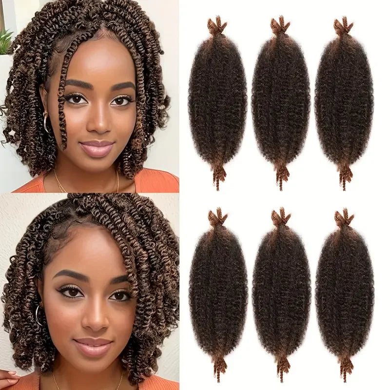 Synthetic Afro Twist Hair Extensions 8 Pcs for Women - Kinky Marley Braiding