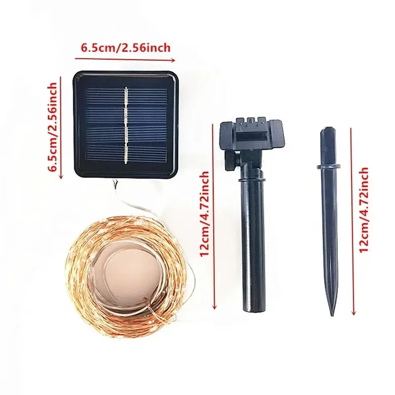 Outdoor Solar String Lights 4m-32m RGB Fairy Light Garden Decoration