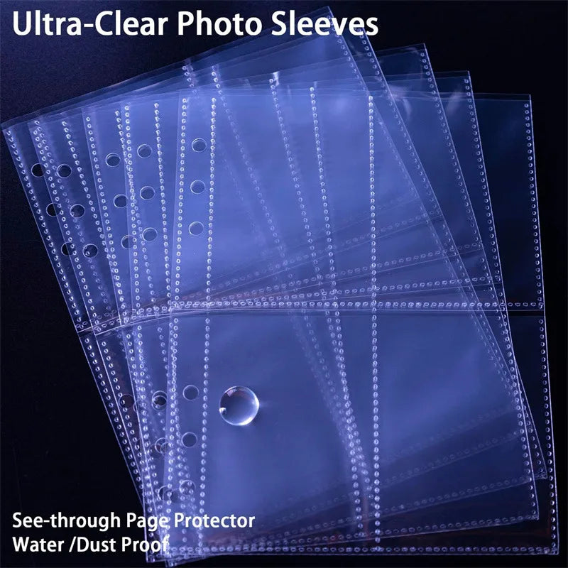 25pcs Photo Card Binder Pages A5 Photo Album Collectible Card Storage