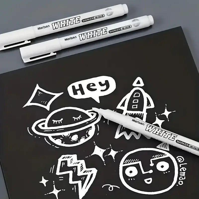 Waterproof Metal Paint Markers Set for Art, Fabric, Leather, Wood - 3/6PCS