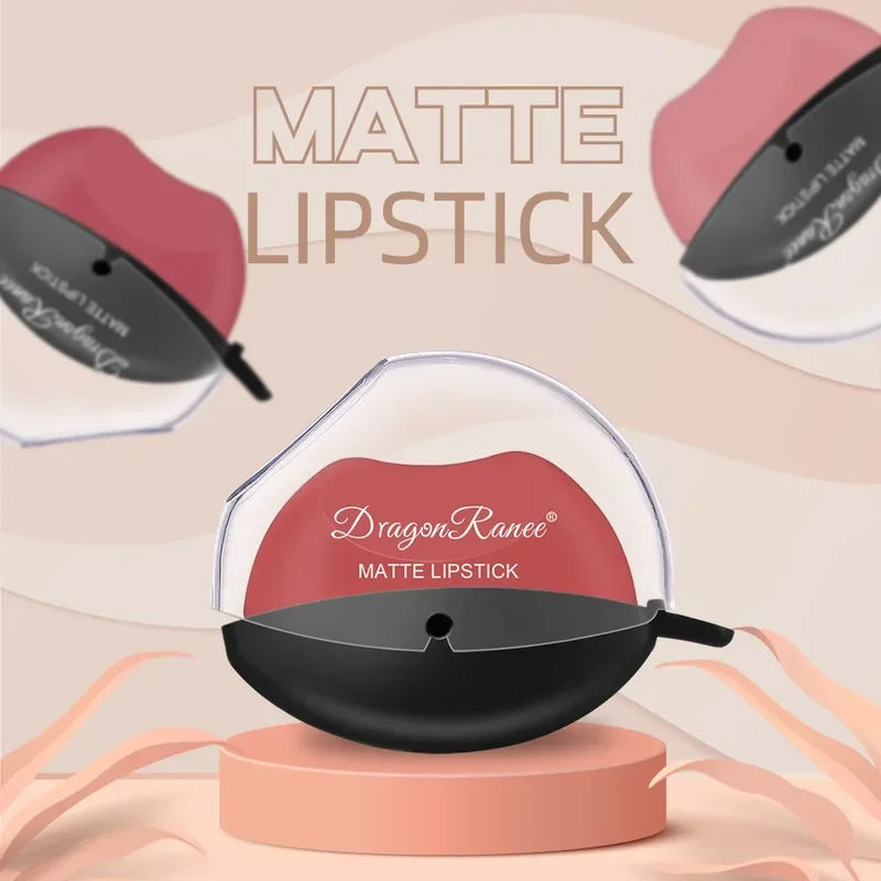 Lip-Shaped Lipstick Seal - Matte, Waterproof, Moisturizing Lip Gloss for Long-Lasting Makeup