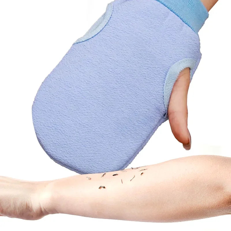 Exfoliating Body Gloves for Shower Cleaning - Skin Scrub Mitts & Massage Towels
