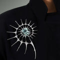 Luxury Irregular Spiky Rhinestone Brooch - Gothic Statement Pin for Clothes & Bags