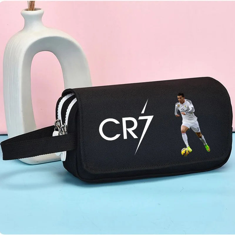 Large Capacity Football Pen Case for Students & Office - Multi Purpose Organizer