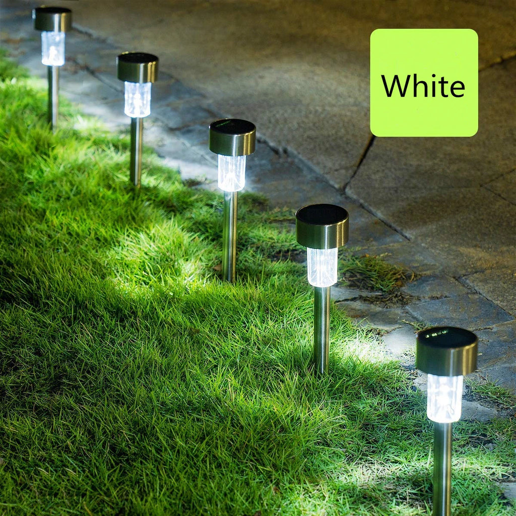 10 Pack Solar Garden Path Lights Waterproof Outdoor Landscape LED Yard Lighting